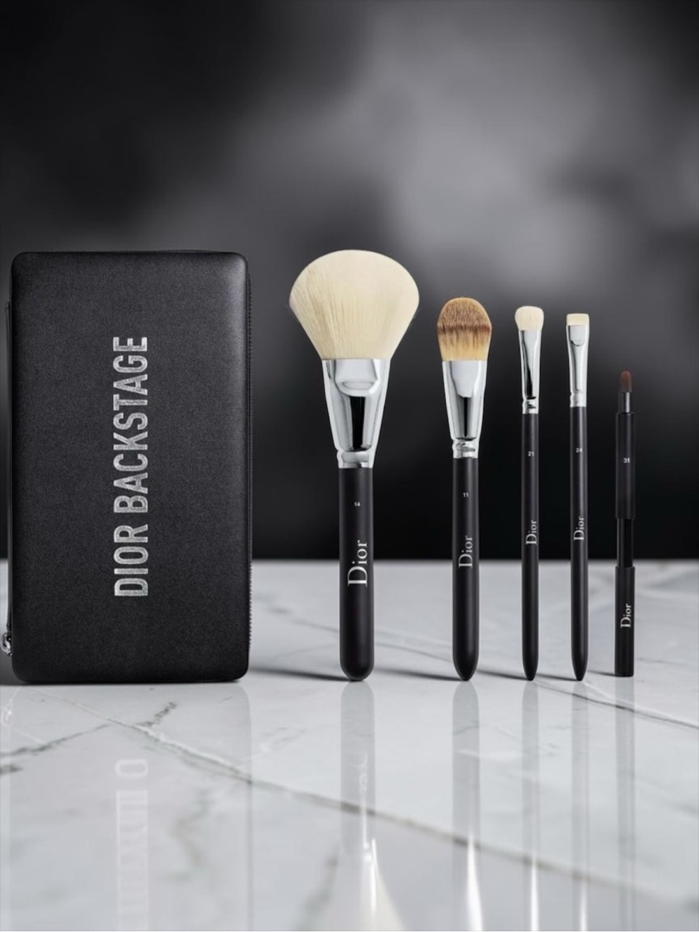 BRAND NEW Dior Backstage Makeup Brush Set with Travel Vanity Case - NWOB